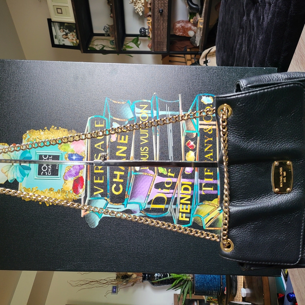 Michael Kors Black Leather Shoulder Bag - Picture 8 of 8